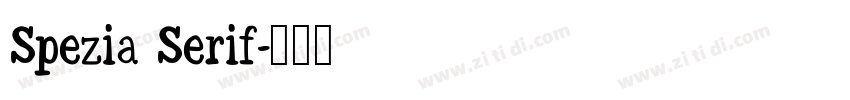 Spezia Serif字体转换